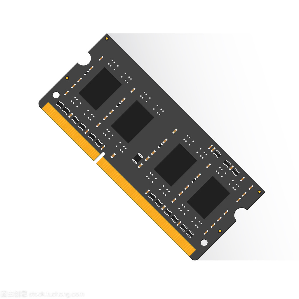 隨機存取存儲器概念由 Ram labtop 4 gb 或 8 gb 或 16 gb