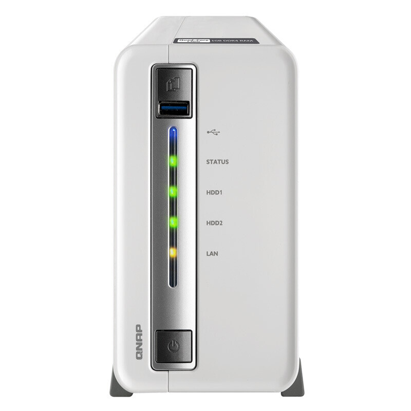 威聯(lián)通(QNAP) TS-212P3 兩盤(pán)位NAS網(wǎng)絡(luò)存儲(chǔ)器 四核心處理器 快照備份 ts-212p3 2*4T