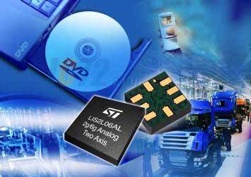 ST雙軸加速計體積小性能高,適合便攜應(yīng)用