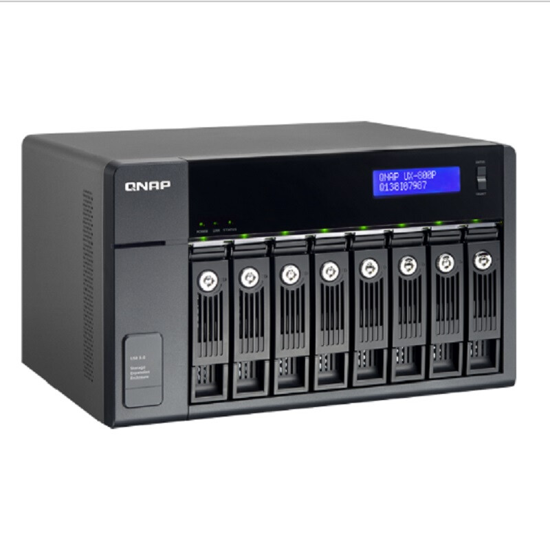 威聯(lián)通QNAP UX-500P UX-800P 存儲器擴(kuò)展柜 盤位增加柜 5盤位 8盤位 UX-800P 擴(kuò)展柜 4TB*5塊NAS盤 20TB